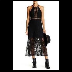 Black Lace Boho Dress